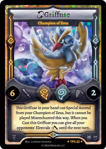 Griffuse - Champion of Zeus (TP3-22), Organized Play Series 3 — Elestrals card price