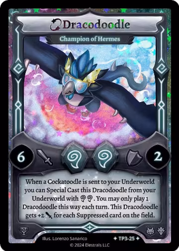 Dracodoodle - Champion of Hermes (TP3-25), Organized Play Series 3 — Elestrals card price
