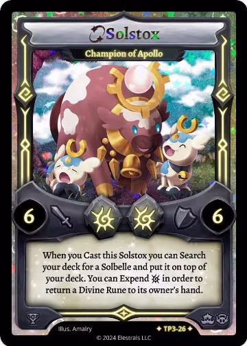 Solstox - Champion of Apollo (TP3-26), Organized Play Series 3 — Elestrals card price