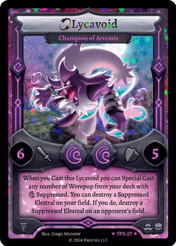 Lycavoid - Champion of Artemis (TP3-27), Organized Play Series 3 — Elestrals card price