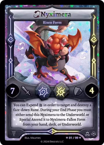 Nyximera - Risen Form (Serialized), Organized Play Series 3 — Elestrals card price