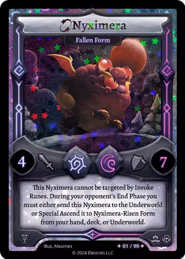 Nyximera - Fallen Form (Serialized) — card price