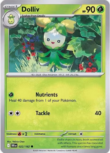 Dolliv (022/182), Destined Rivals — Pokémon card price