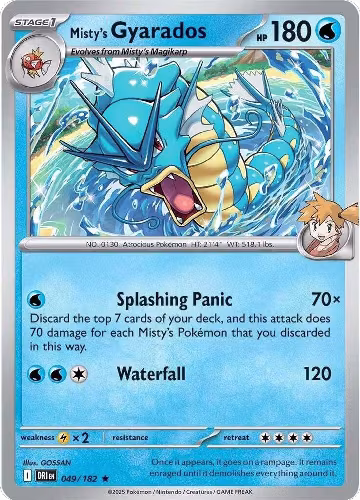 Misty's Gyarados (049/182), Destined Rivals — Pokémon card price