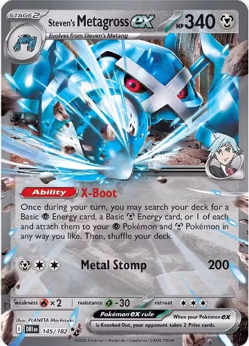 Steven's Metagross ex (145/182), Destined Rivals — Pokémon card price