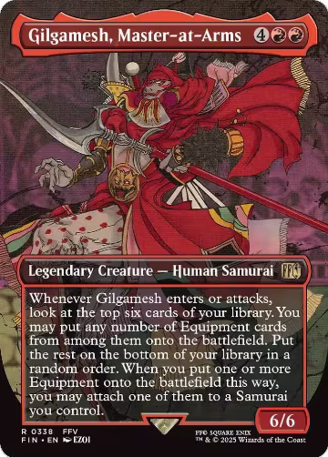 Gilgamesh, Master-at-Arms (Borderless) (338), FINAL FANTASY — Magic card price