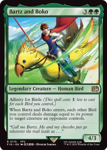 Bartz and Boko (175), FINAL FANTASY — Magic card price
