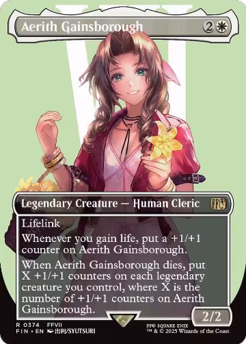 Aerith Gainsborough (Borderless) (374), FINAL FANTASY — Magic card price
