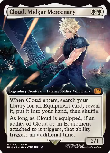 Cloud, Midgar Mercenary (Extended Art) (427), FINAL FANTASY — Magic card price