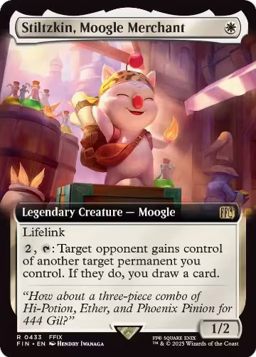 Stiltzkin, Moogle Merchant (Extended Art) (433), FINAL FANTASY — Magic card price