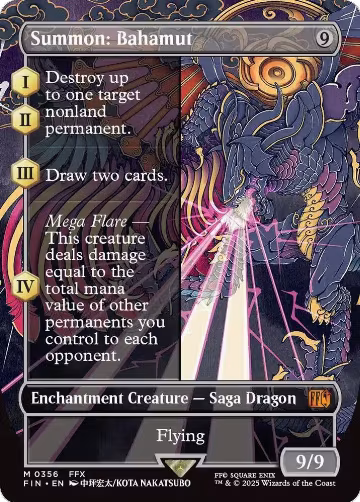 Summon: Bahamut (Borderless) (356), FINAL FANTASY — Magic card price