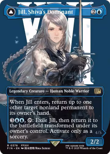 Jill, Shiva's Dominant (Borderless) (378), FINAL FANTASY — Magic card price