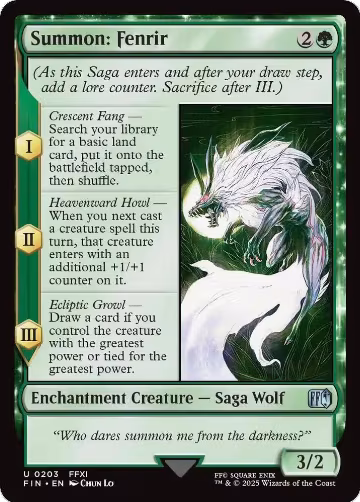 Summon: Fenrir (203), FINAL FANTASY — Magic card price