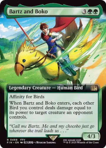 Bartz and Boko (Extended Art) (469), FINAL FANTASY — Magic card price