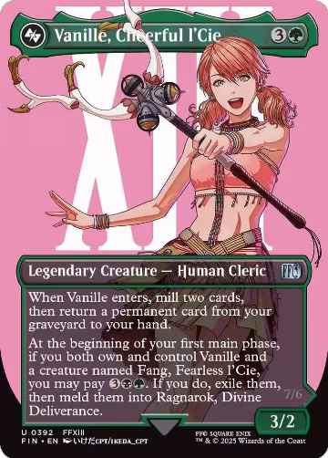 Vanille, Cheerful l'Cie (Borderless) (392), FINAL FANTASY — Magic card price