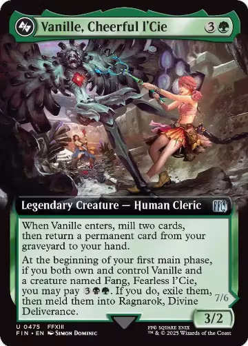 Vanille, Cheerful l'Cie (Extended Art) (475), FINAL FANTASY — Magic card price
