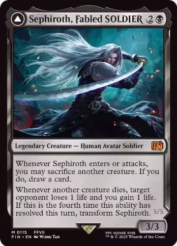 Sephiroth, Fabled SOLDIER (115), FINAL FANTASY — Magic card price