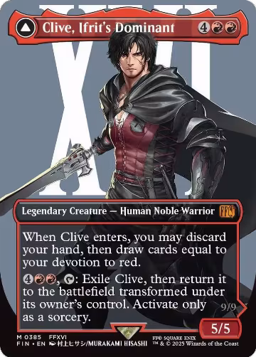 Clive, Ifrit's Dominant (0385) (Borderless) (385), FINAL FANTASY — Magic card price