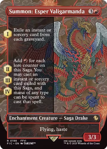 Summon: Esper Valigarmanda (Borderless) (198), Commander: FINAL FANTASY — Magic card price
