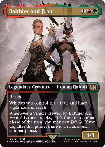 Balthier and Fran (0319) (Borderless) (319), FINAL FANTASY — Magic card price