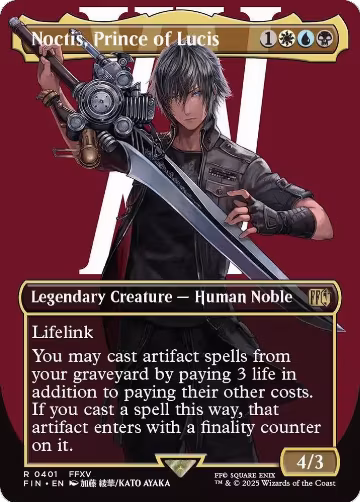 Noctis, Prince of Lucis (Borderless) (401), FINAL FANTASY — Magic card price