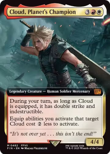 Cloud, Planet's Champion (Extended Art) (482), FINAL FANTASY — Magic card price