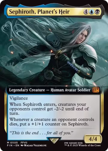 Sephiroth, Planet's Heir (Extended Art) (505), FINAL FANTASY — Magic card price