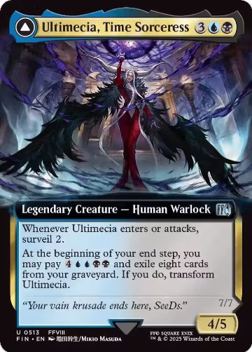 Ultimecia, Time Sorceress (Extended Art) (513), FINAL FANTASY — Magic card price