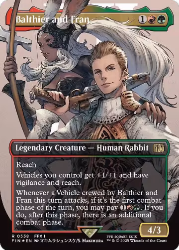 Balthier and Fran (0538) (Borderless) (Surge Foil) (538), FINAL FANTASY — Magic card price