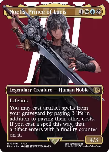 Noctis, Prince of Lucis (Borderless) (Surge Foil) (546), FINAL FANTASY — Magic card price