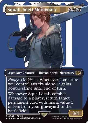 Squall, SeeD Mercenary (Borderless) (Surge Foil) (547), FINAL FANTASY — Magic card price