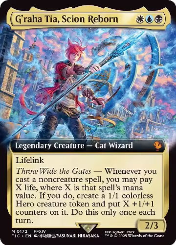 G'raha Tia, Scion Reborn (Extended Art) (172), Commander: FINAL FANTASY — Magic card price