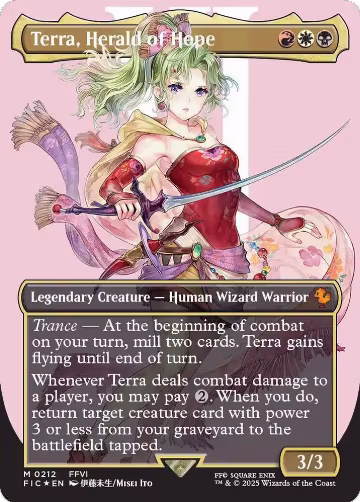 Terra, Herald of Hope (Borderless) (Surge Foil) (212) — card price
