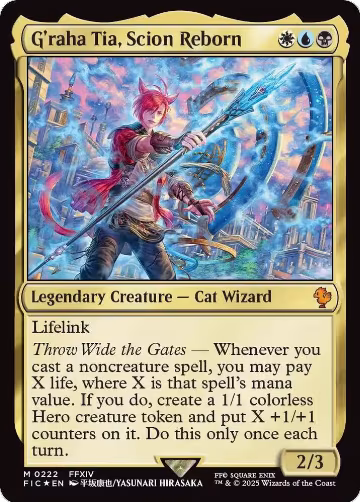 G'raha Tia, Scion Reborn (Surge Foil) (222), Commander: FINAL FANTASY — Magic card price