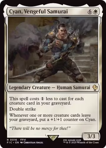 Cyan, Vengeful Samurai (16), Commander: FINAL FANTASY — Magic card price