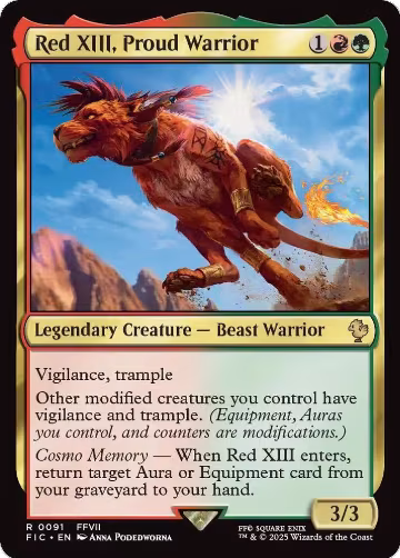 Red XIII, Proud Warrior (91), Commander: FINAL FANTASY — Magic card price