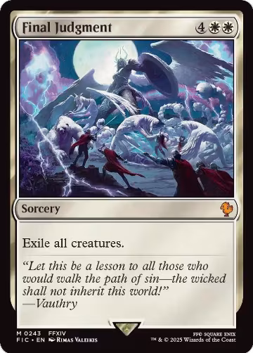 Final Judgment (243), Commander: FINAL FANTASY — Magic card price