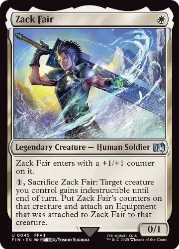 Zack Fair (45), FINAL FANTASY — Magic card price