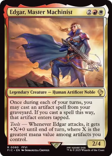 Edgar, Master Machinist (80), Commander: FINAL FANTASY — Magic card price