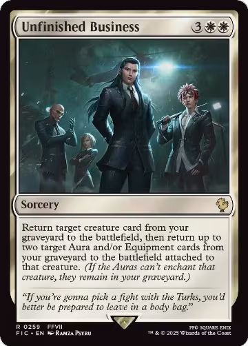 Unfinished Business (259), Commander: FINAL FANTASY — Magic card price