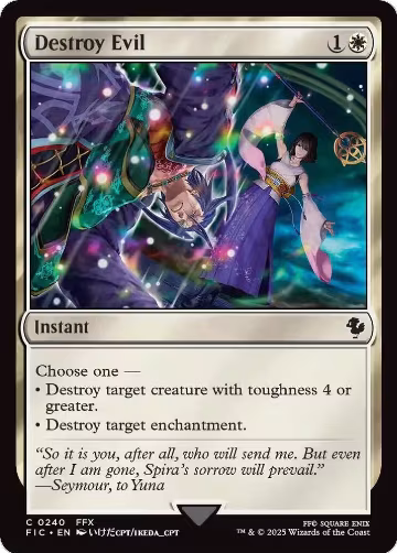Destroy Evil (240), Commander: FINAL FANTASY — Magic card price