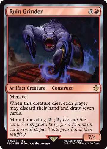 Ruin Grinder (297), Commander: FINAL FANTASY — Magic card price