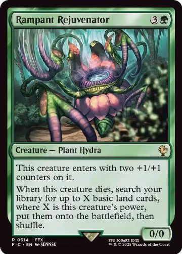 Rampant Rejuvenator (314), Commander: FINAL FANTASY — Magic card price