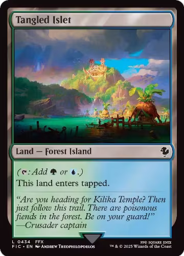Tangled Islet (434), Commander: FINAL FANTASY — Magic card price
