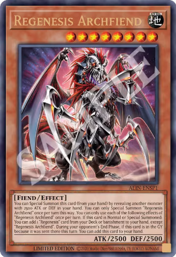 Regenesis Archfiend (ALIN-ENSP1) (ALIN-ENSP1), Alliance Insight — Yu-Gi-Oh! card price