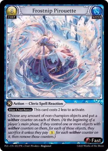 Frostnip Pirouette (053), Promotional Cards — Grand Archive card price