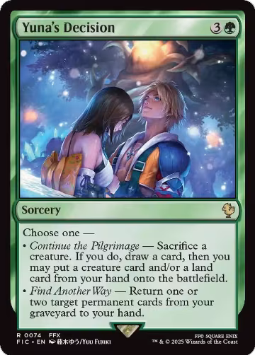 Yuna's Decision (74), Commander: FINAL FANTASY — Magic card price