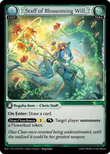 Staff of Blossoming Will (070), Promotional Cards — Grand Archive card price