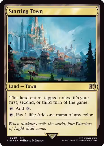 Starting Town (289), FINAL FANTASY — Magic card price