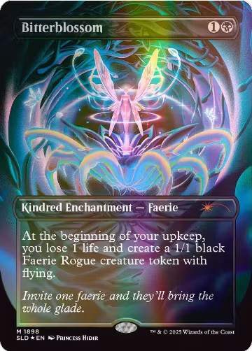 Bitterblossom (Double Rainbow Foil) (1898), Secret Lair Drop Series — Magic card price